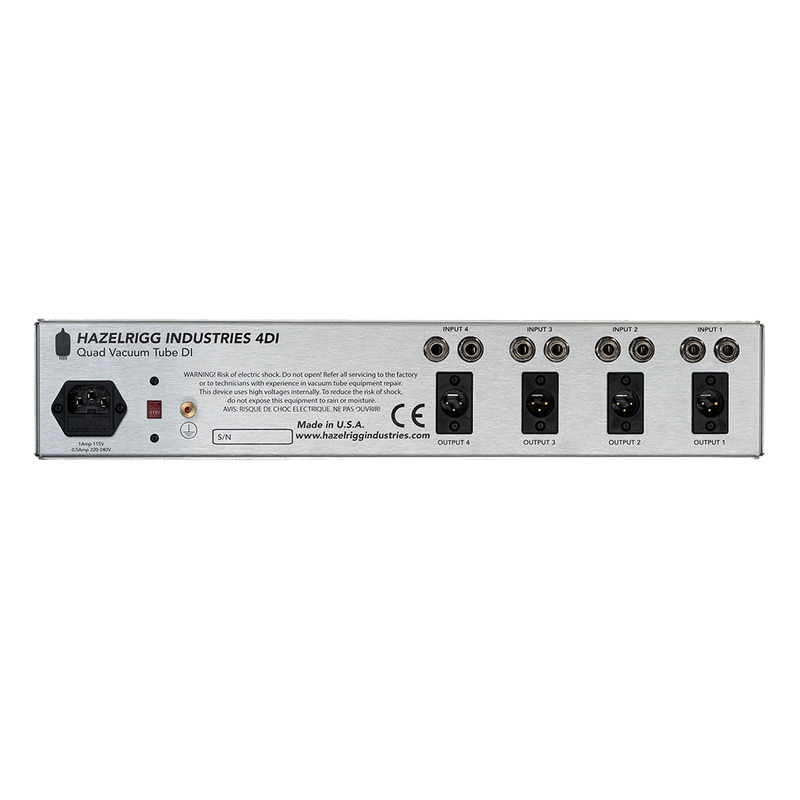 Hazelrigg Industries 4 DI Four Channel Vacuum Tube DI Box