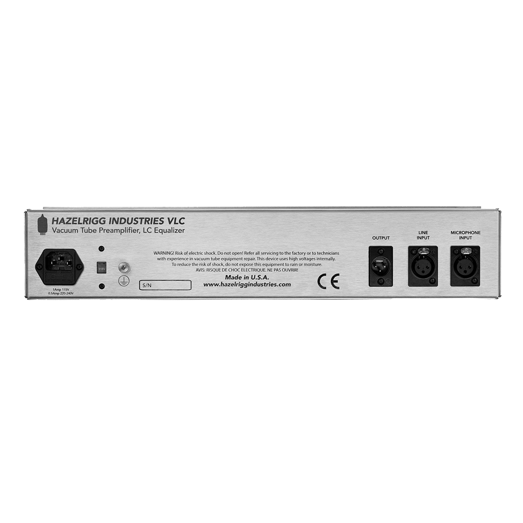 Hazelrigg Industries VLC Vacuum Tube Microphone Preamplifier / DI / EQ Line Processor