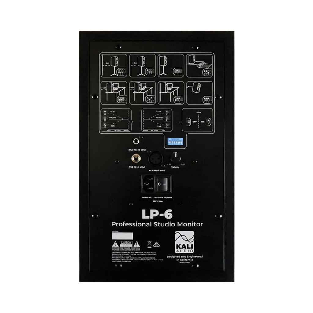 Kali Audio LP-6 2nd Wave MK II - 6" Active Two Way Studio Monitors (PAIR)