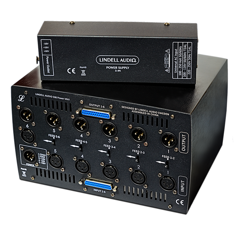 Lindell Audio 506 Power MK II. 6 Space 500 Series Chassis