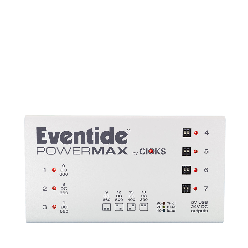 Eventide PowerMax by Cioks pedal on a transparent background