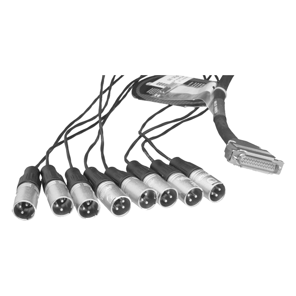 ProCo Sound DA88XM-5 DB-25 to Male XLR Loom 5 ft (1.5 Metres)