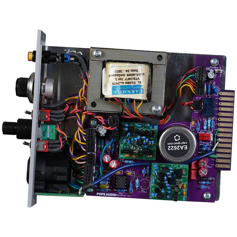 Pope Audio Pre-BX 500 Series Class A/B Mic Preamp with Vintage Character & Integrated BAX EQ