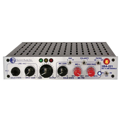 SUmmit Audio 2BA-221 Mic Line Preamp
