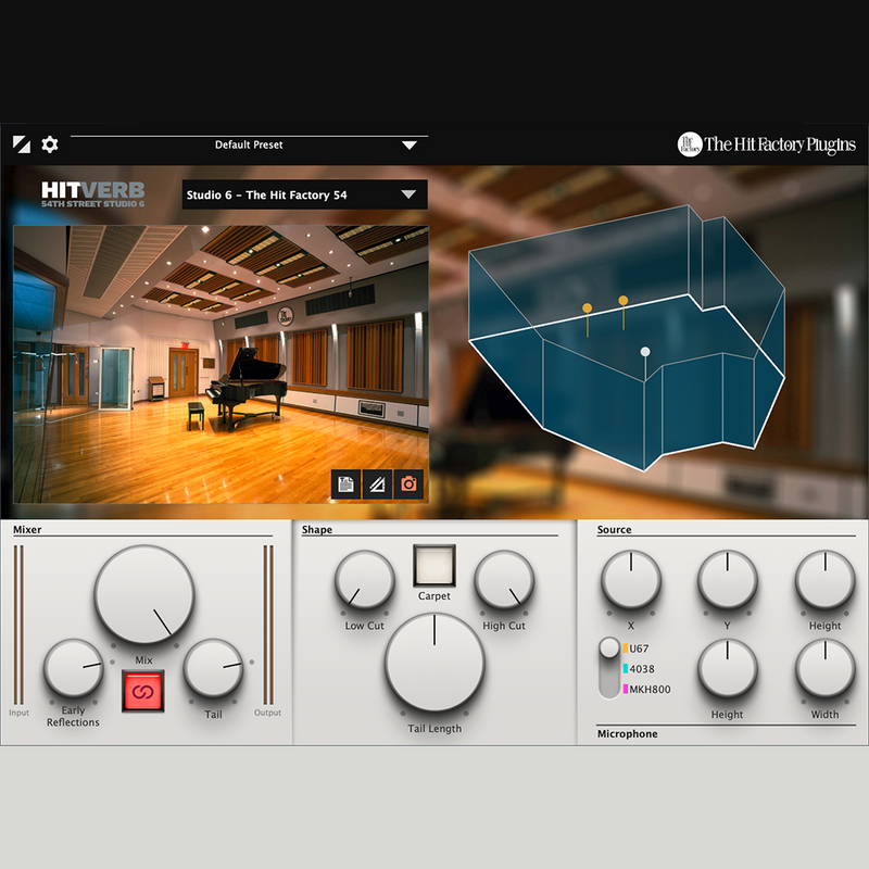 The Hit Factory Plugins HITVERB 54th Street Studio 6