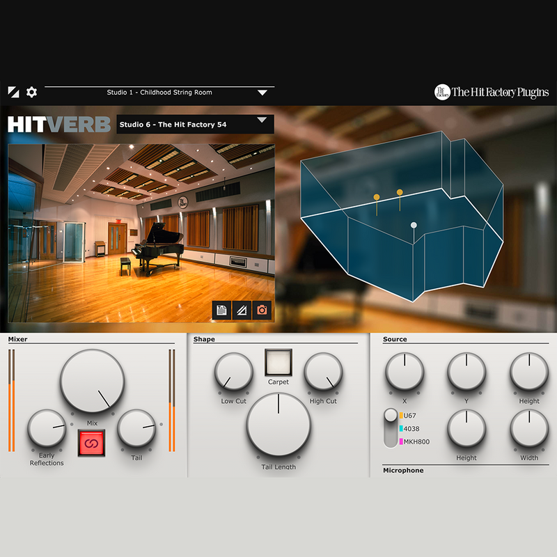 The Hit Factory Plugins HITVERB Convolution Reverb Plug-In Modeled From The Hit Factory’s Legendary Studio Rooms