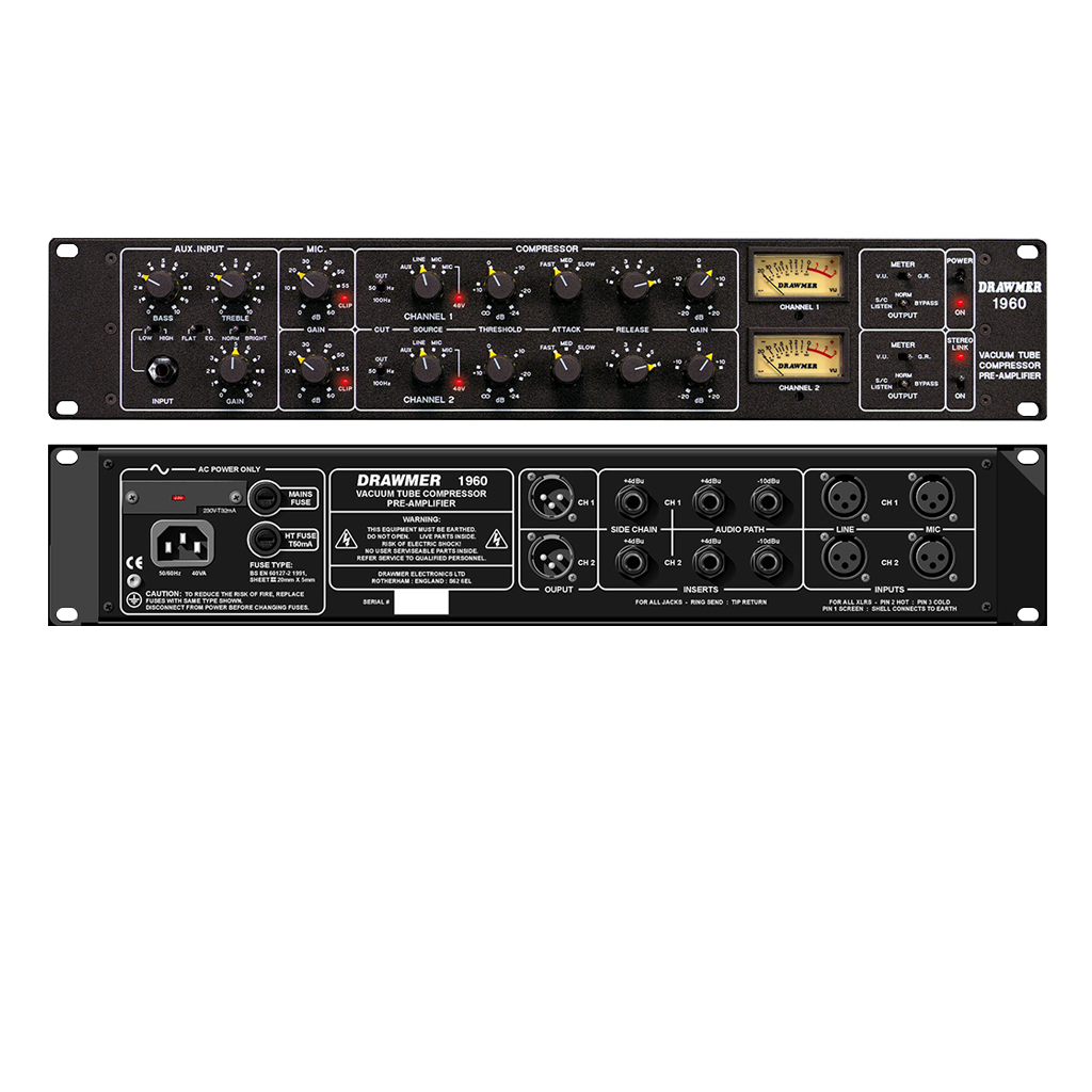 Drawmer 1960 - Mic Pre / Vacuum Tube Compressor