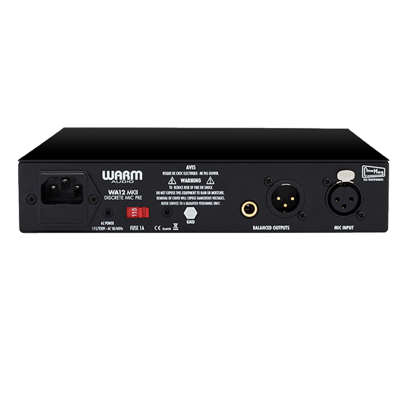 Warm Audio WA-12 MK II Discrete Mic Preamp Black