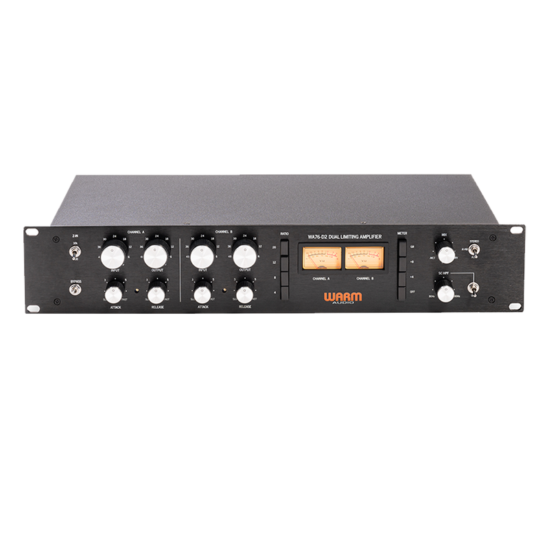 Warm Audio WA-76-D2 Dual Channel Clean Gain Discrete FET Compressor