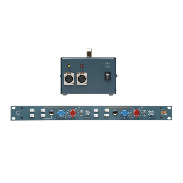 BAE 1073 MF with PSU Dual Channel Mic Preamp / DI with Filter & Power Supply