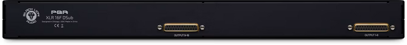 Black Lion Audio PBRXLR16FDSUB 16-point Gold-Plated Female XLR/DB25 Patchbay