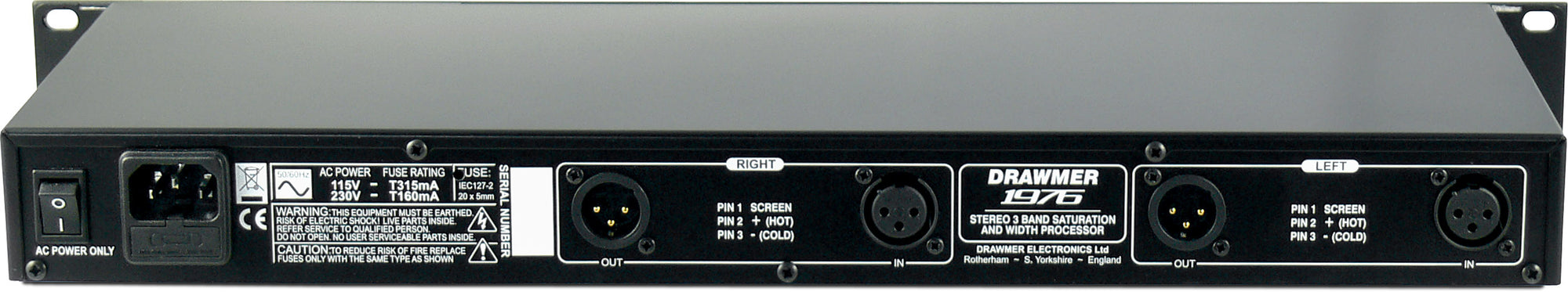 Drawmer 1976 - Stereo Three Band Saturation & Width Processor