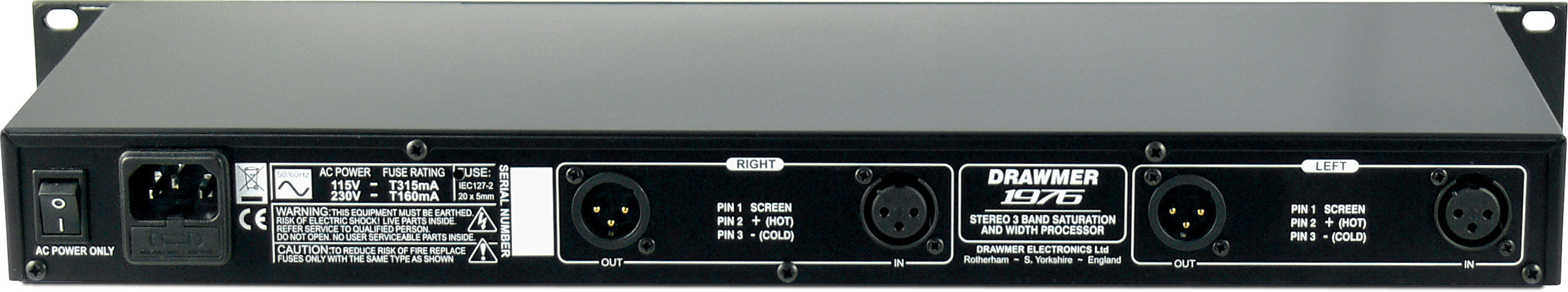 Drawmer 1976 - Stereo Three Band Saturation & Width Processor