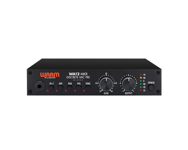 Warm Audio WA-12 MK II Discrete Mic Preamp Black – Oceania Audio Sales