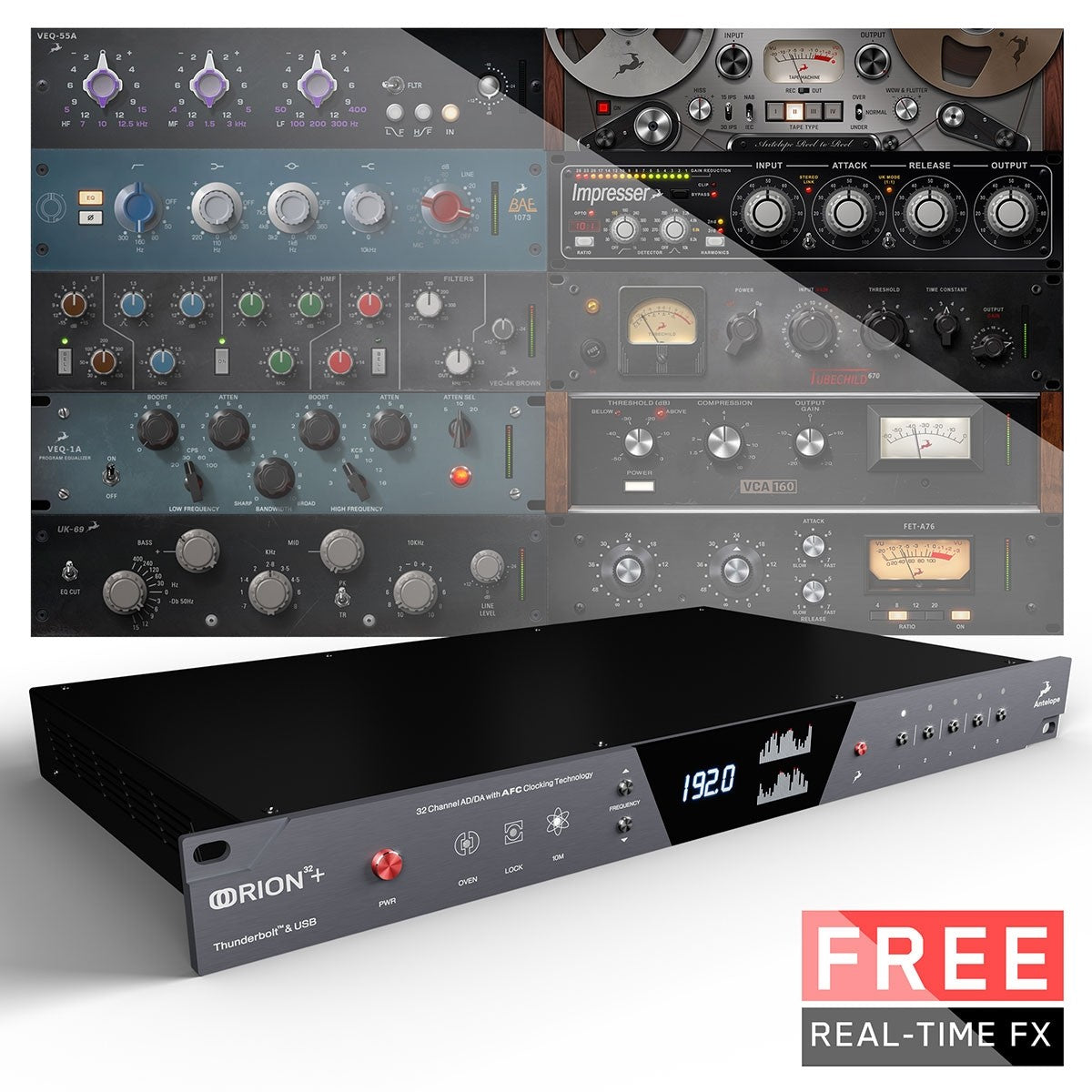 Antelope Audio Orion 32 + GEN 4 64-Channel Thunderbolt™ & 32-Channel USB AD/DA Audio Interface