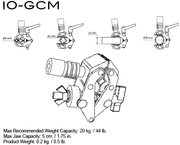 Triad-Orbit IO-GCM, IO-Equipped Mini Grip Clamp