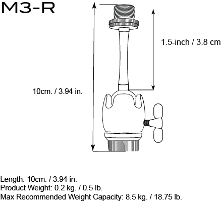 Triad-Orbit M3-R, Retrofittable Long Stem Adapter