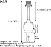 Triad-Orbit M3 Long Stem Adapter