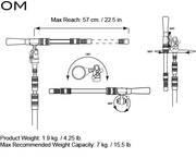 Triad-Orbit OM, Standard Single Arm, 22.5" Orbital Boom